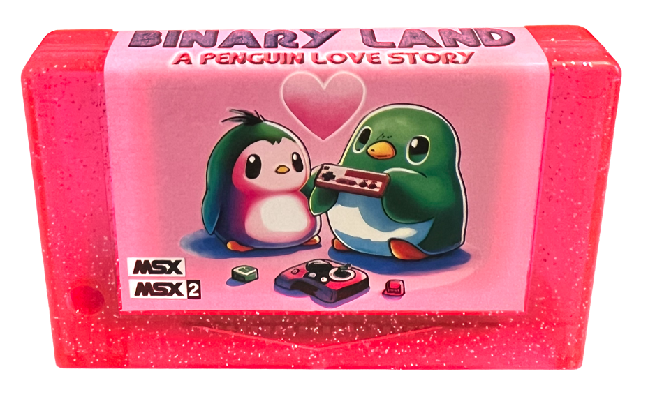 Binary Land for MSX - Pink Cartridge